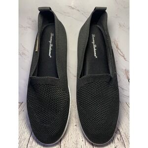 Tommy Bahama Women's Black Knit Slip On Memory Foam Loafer Sneaker size 8.5‎